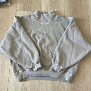 Joah brown turtle neck - sand French terry